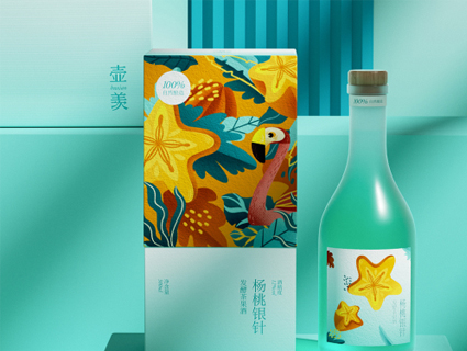壶羡果酒包装设计